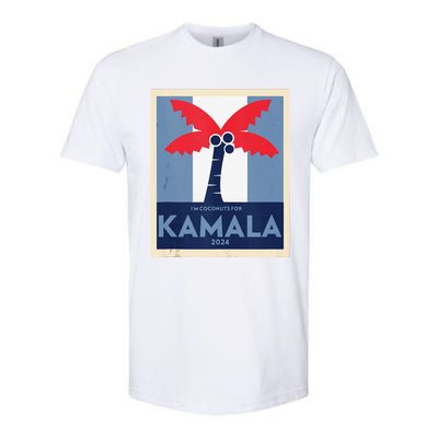 Funny IM Coconuts For Kamala Meme 2024 President Election Softstyle CVC T-Shirt