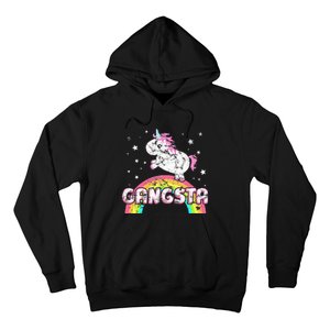 Funny Ironic Cool Unicorn Gangsta Rap Music Festival Hoodie