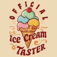 Funny Ice Cream Taster Adult Drawstring Bag