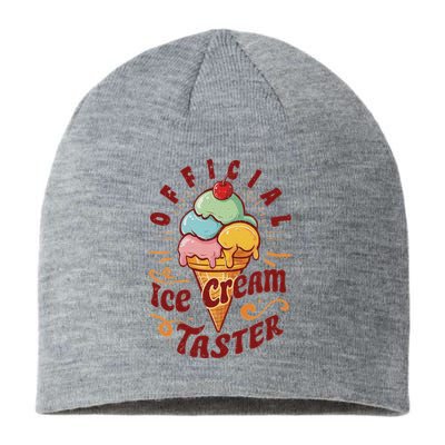 Funny Ice Cream Taster Adult Sustainable Beanie