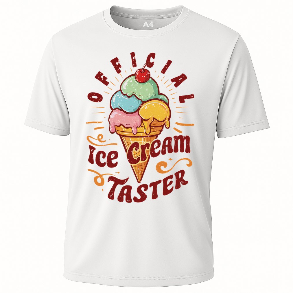 Funny Ice Cream Taster Adult Performance Shirt