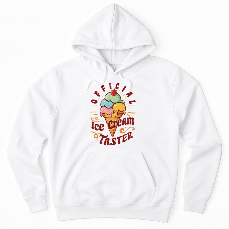 Funny Ice Cream Taster Adult Hoodie