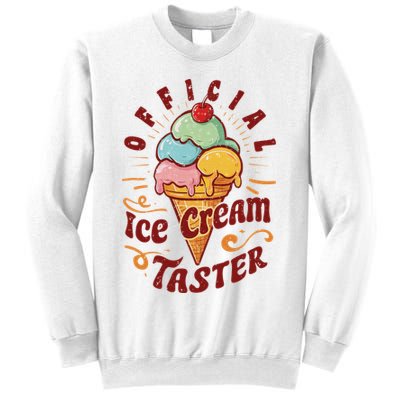 Funny Ice Cream Taster Adult Sweatshirt
