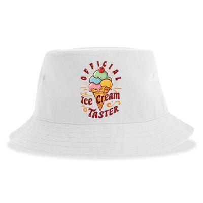 Funny Ice Cream Taster Adult Sustainable Bucket Hat