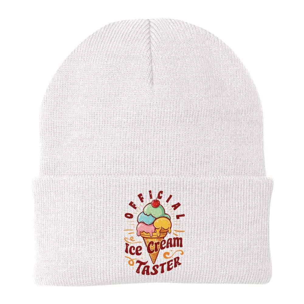 Funny Ice Cream Taster Adult Beanie