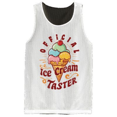 Funny Ice Cream Taster Adult Mesh Reversible Basketball Jersey Tank