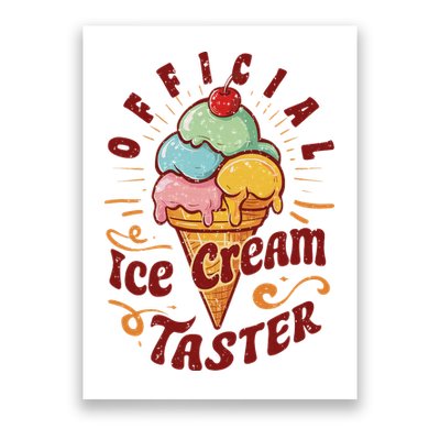Funny Ice Cream Taster Adult Poster
