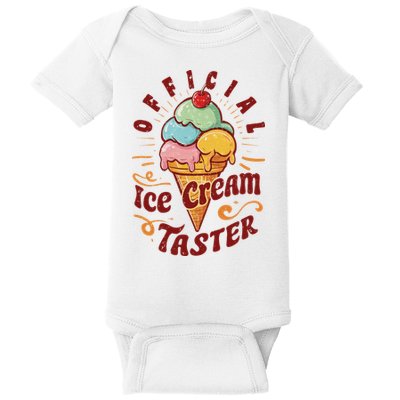 Funny Ice Cream Taster Adult Baby Bodysuit