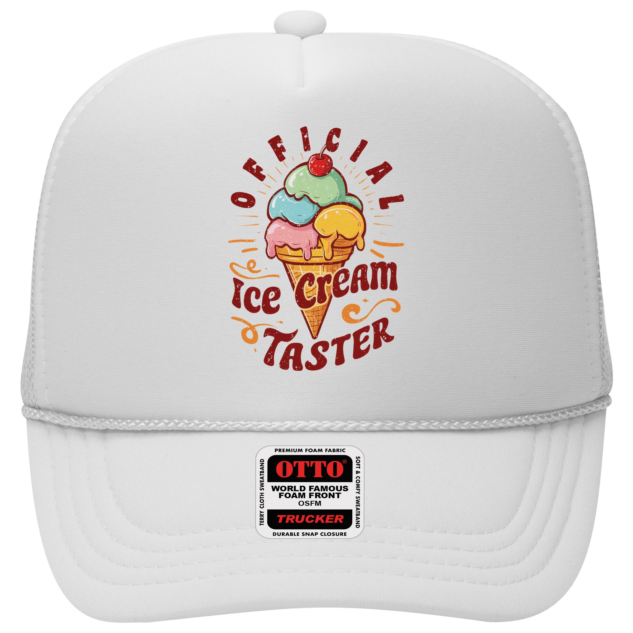 Funny Ice Cream Taster Adult Hat