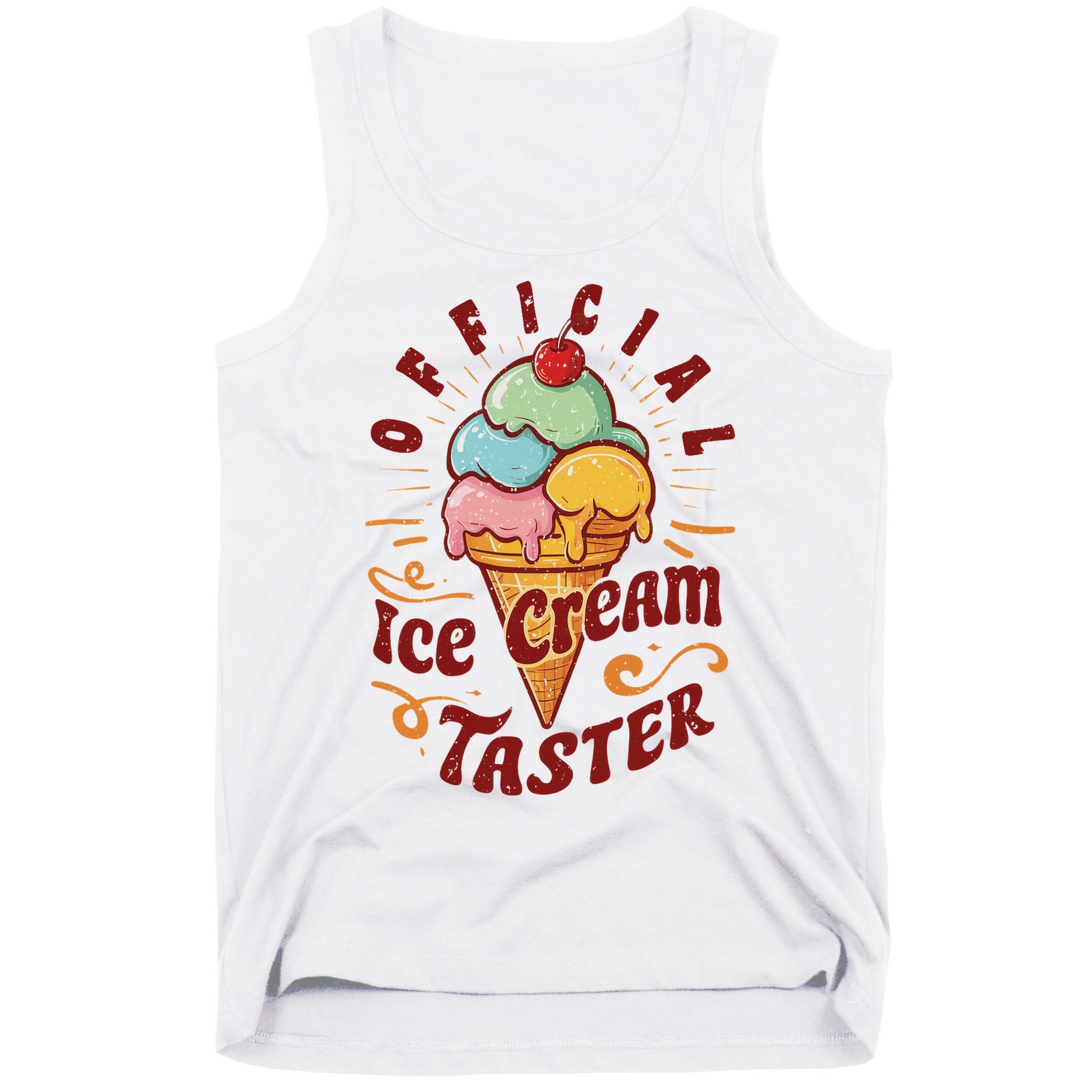 Funny Ice Cream Taster Adult Tank Top