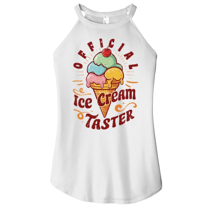 Funny Ice Cream Taster Adult Women's Perfect Tri Rocker Tank