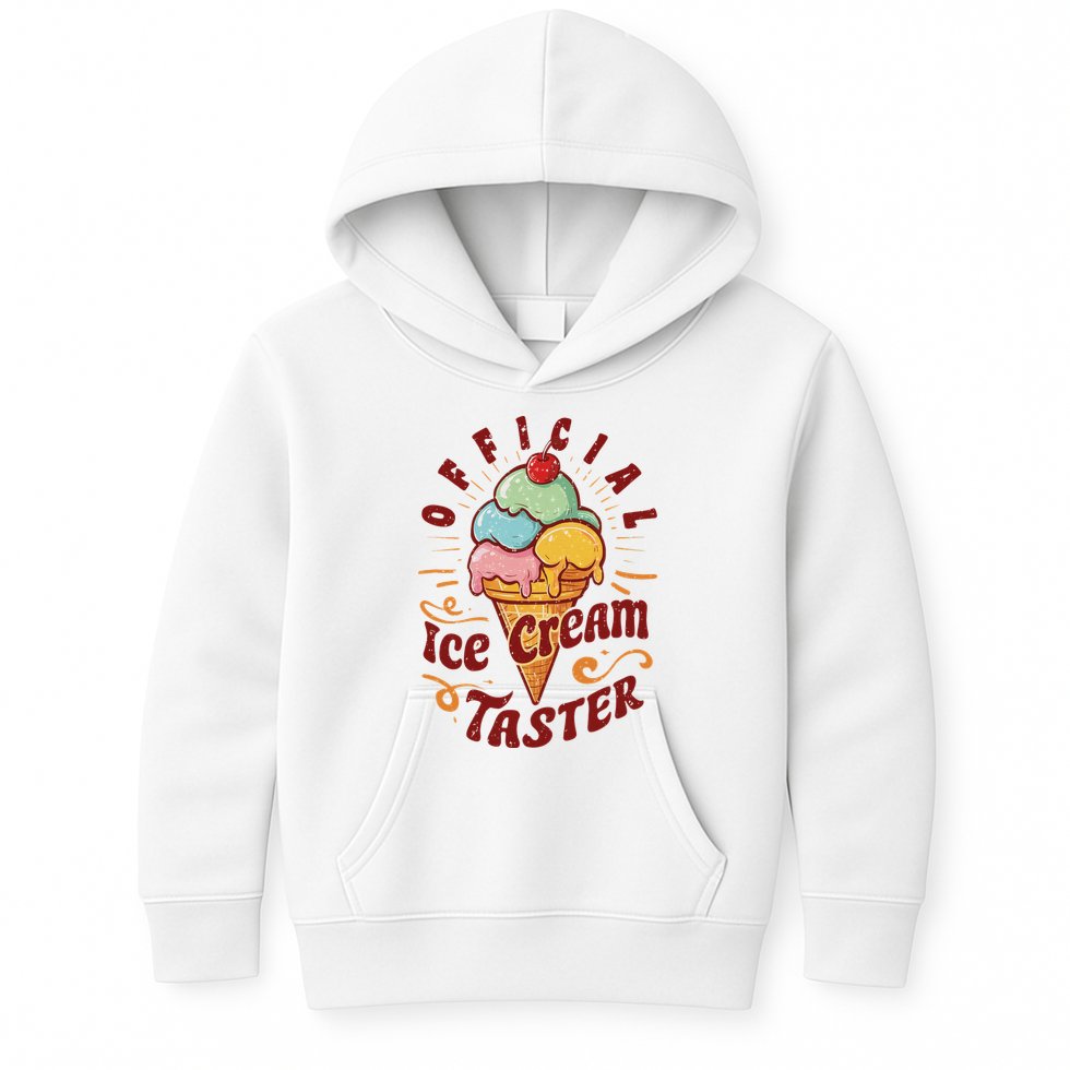 Funny Ice Cream Taster Adult Kids Hoodie