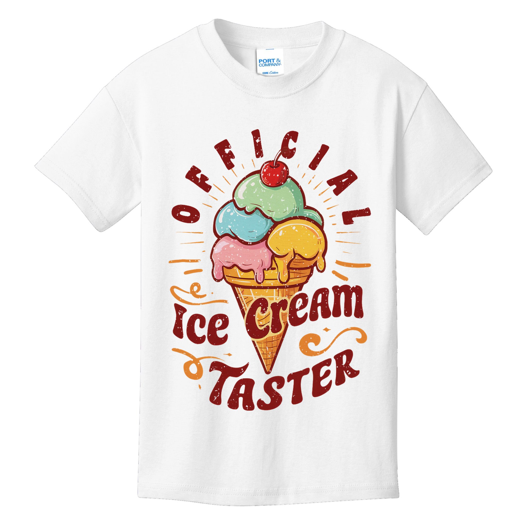 Funny Ice Cream Taster Adult Kids T-Shirt