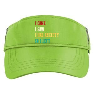 Funny I Came I Saw For Women Humor Retro For Women Adult Drive Performance Visor