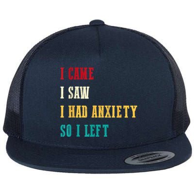 Funny I Came I Saw For Women Humor Retro For Women Flat Bill Trucker Hat