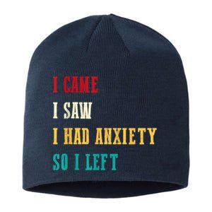 Funny I Came I Saw For Women Humor Retro For Women Sustainable Beanie