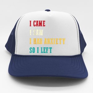 Funny I Came I Saw For Women Humor Retro For Women Trucker Hat