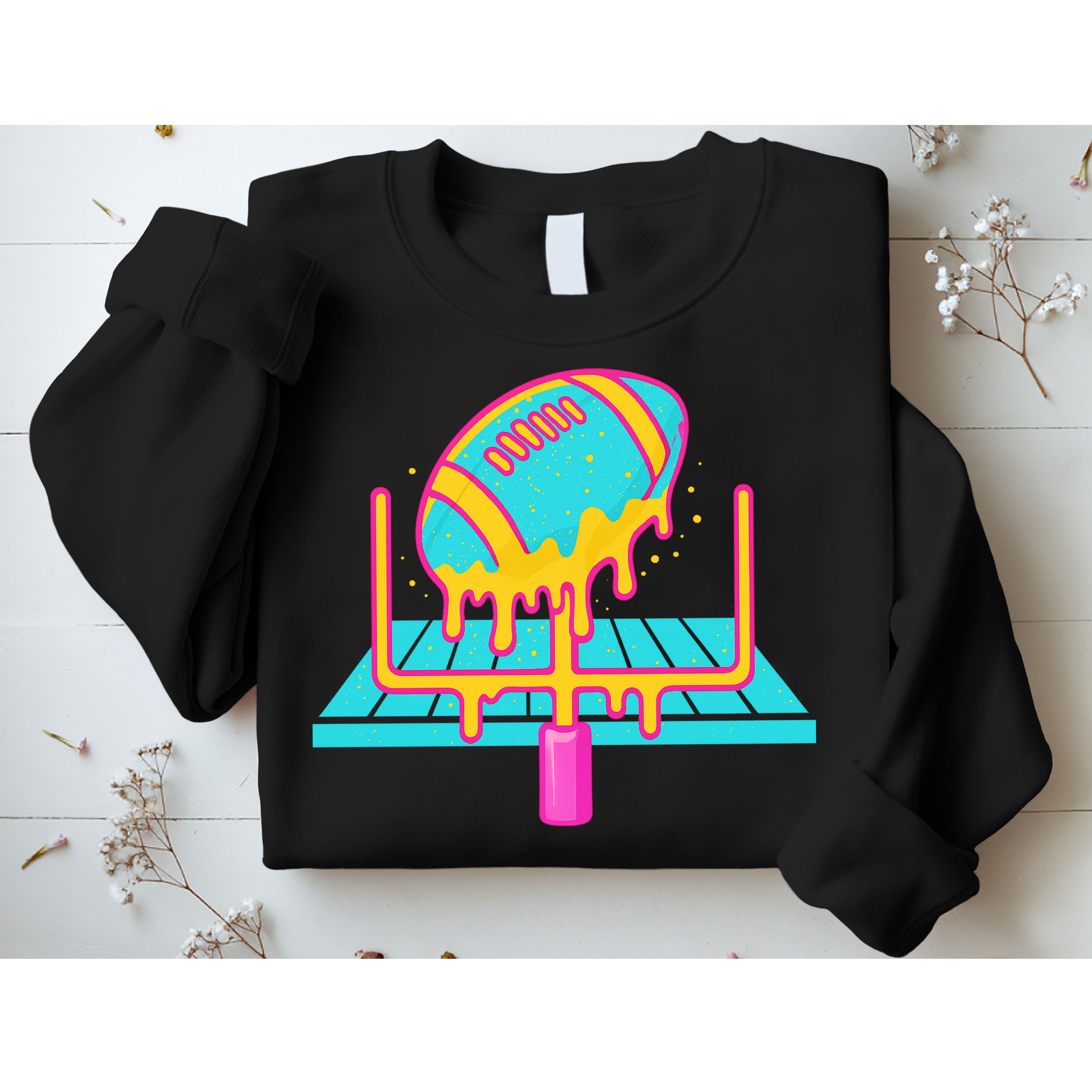 Football Ice Cream Drip Sweatshirt