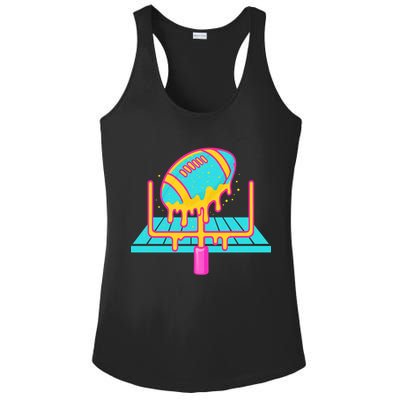 Football Ice Cream Drip Ladies PosiCharge Competitor Racerback Tank