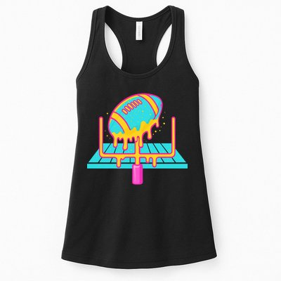 Football Ice Cream Drip Womens Tank Top