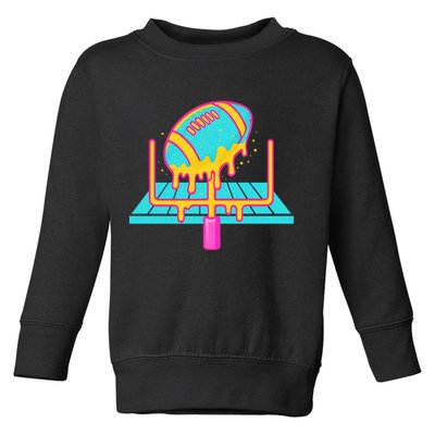 Football Ice Cream Drip Toddler Sweatshirt