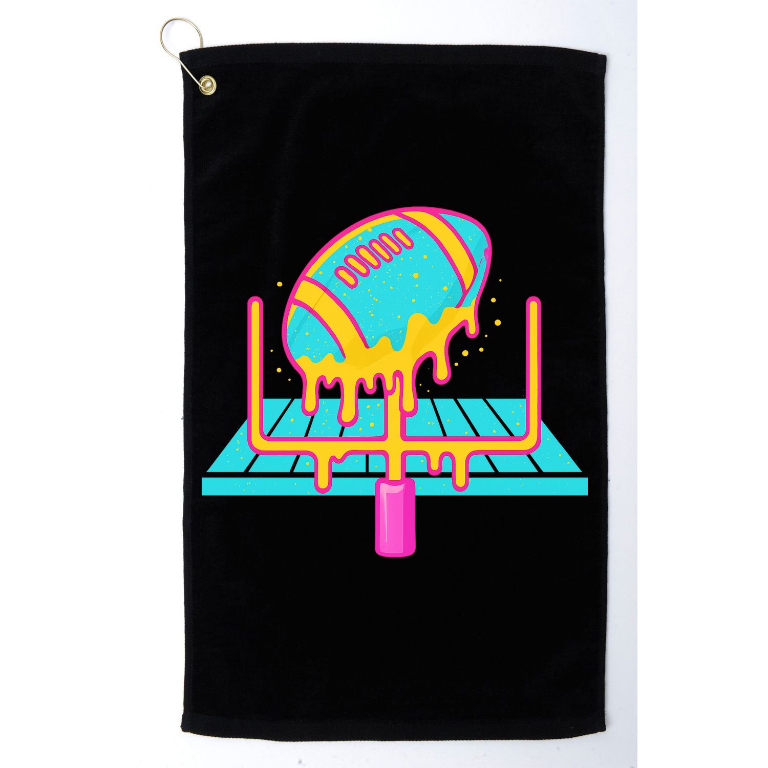 Football Ice Cream Drip Golf Towel