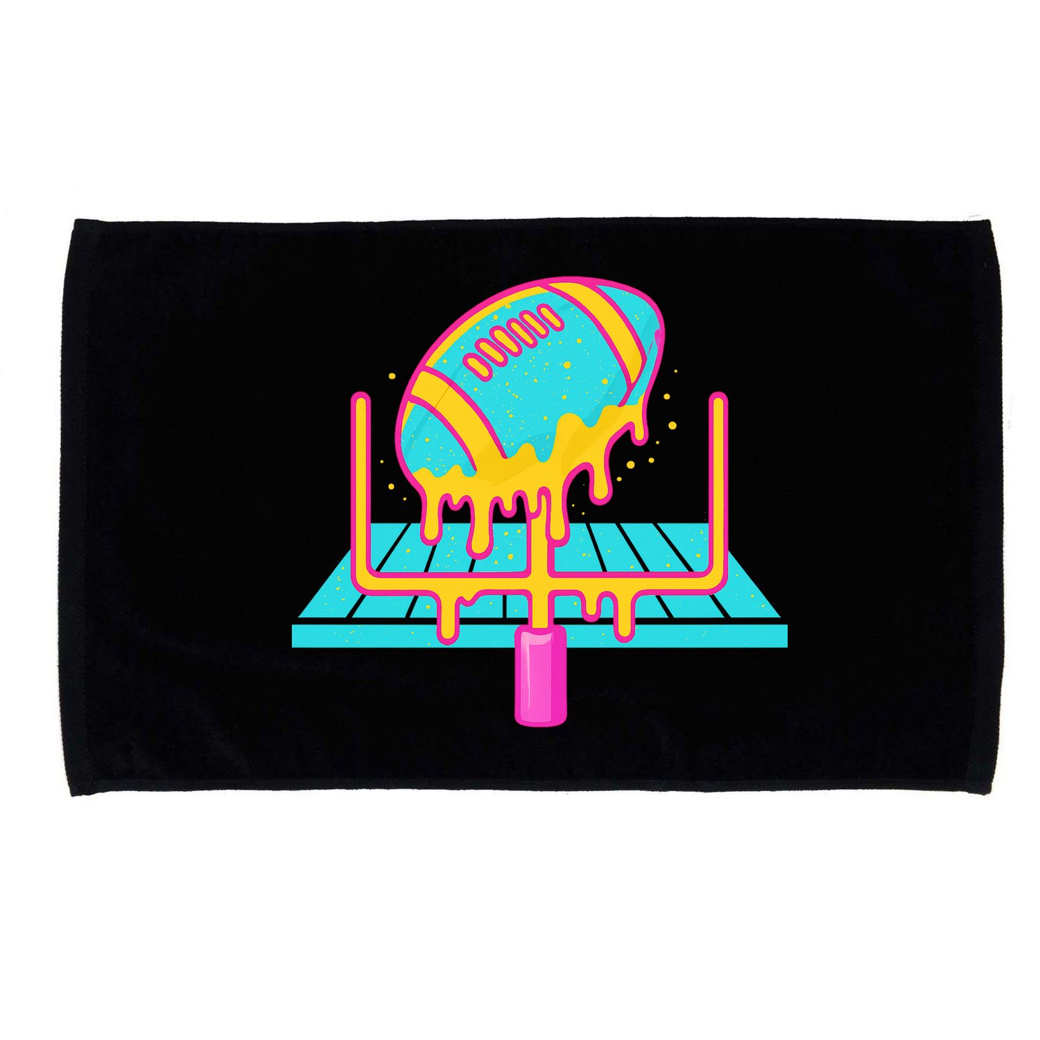 Football Ice Cream Drip Microfiber Hand Towel