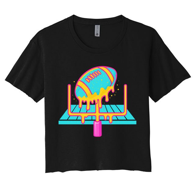 Football Ice Cream Drip Crop Top