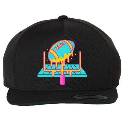 Football Ice Cream Drip Wool Snapback Cap