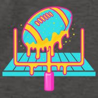 Football Ice Cream Drip Vector Backpack