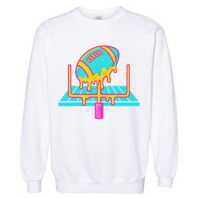 Football Ice Cream Drip Garment-Dyed Sweatshirt