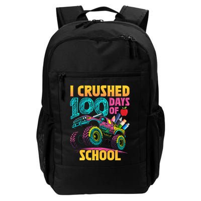 Funny I Crushed 100 Days Of School Monster Truck Backpack
