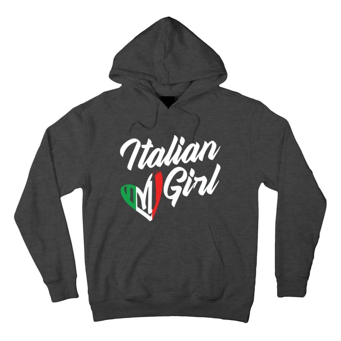 Funny Italy Culture Italian Roots Cute Italian Girl Hoodie