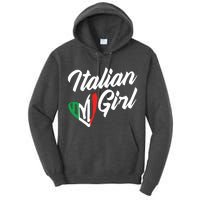 Funny Italy Culture Italian Roots Cute Italian Girl Tall Hoodie