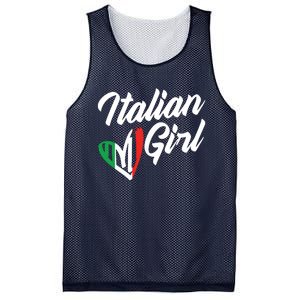 Funny Italy Culture Italian Roots Cute Italian Girl Mesh Reversible Basketball Jersey Tank