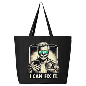 Funny I Can Fix It Duct Tape Man Design 25L Jumbo Tote