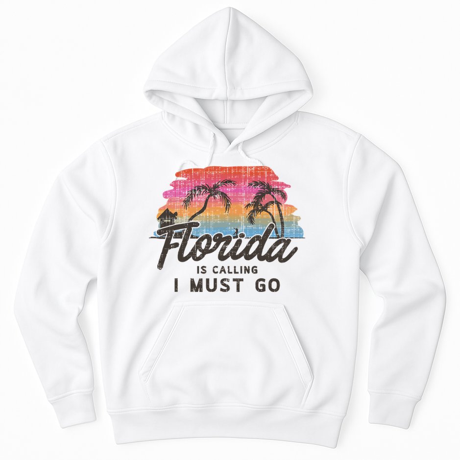 Florida Is Calling I Must Go Summer Vacation Gift Hoodie