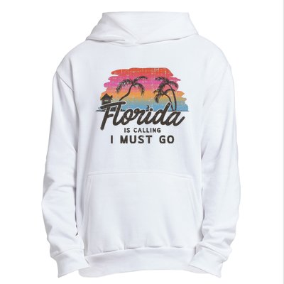 Florida Is Calling I Must Go Summer Vacation Gift Urban Pullover Hoodie