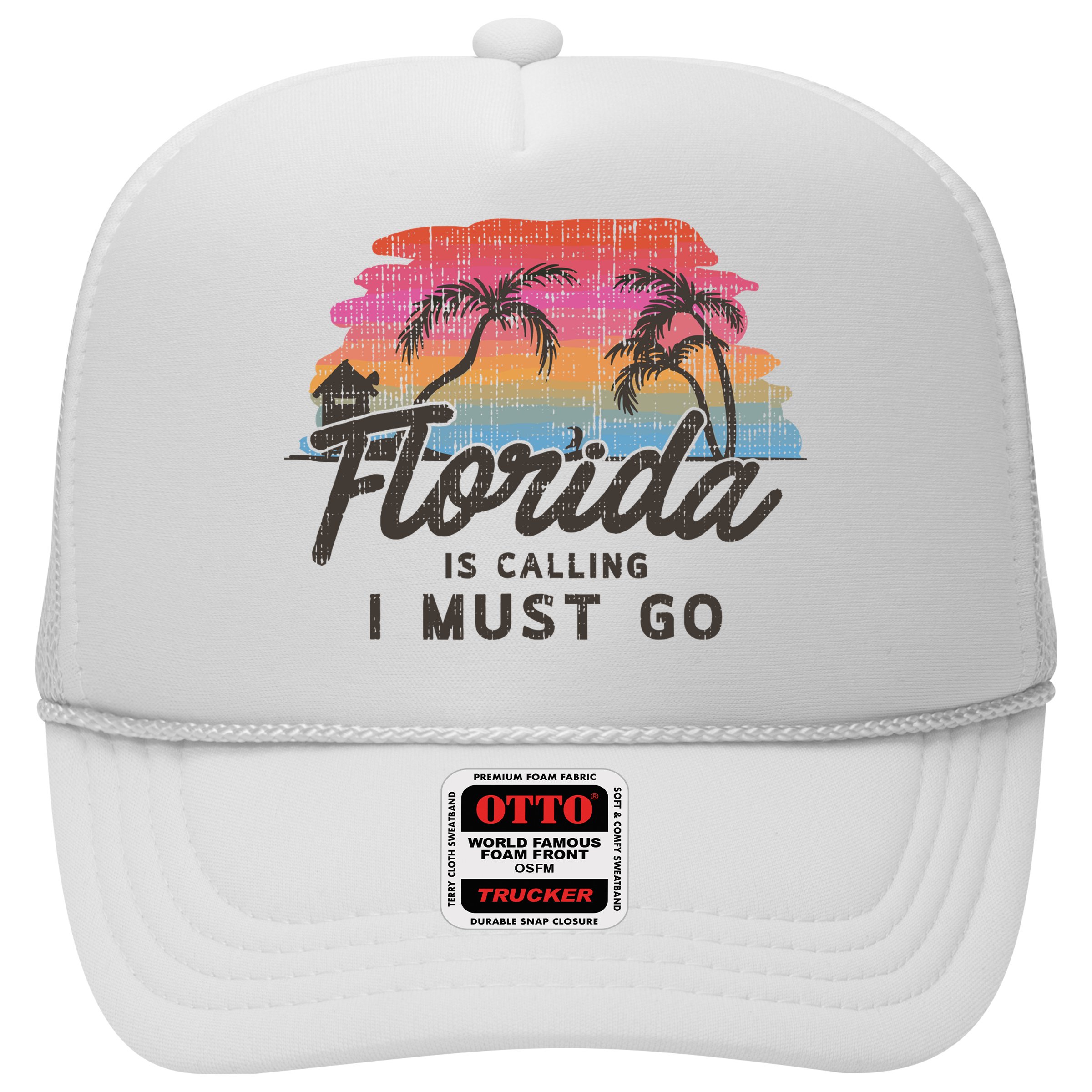 Florida Is Calling I Must Go Summer Vacation Gift Hat