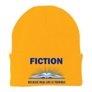 Fiction Because Real Life Is Terrible Knit Cap Winter Beanie