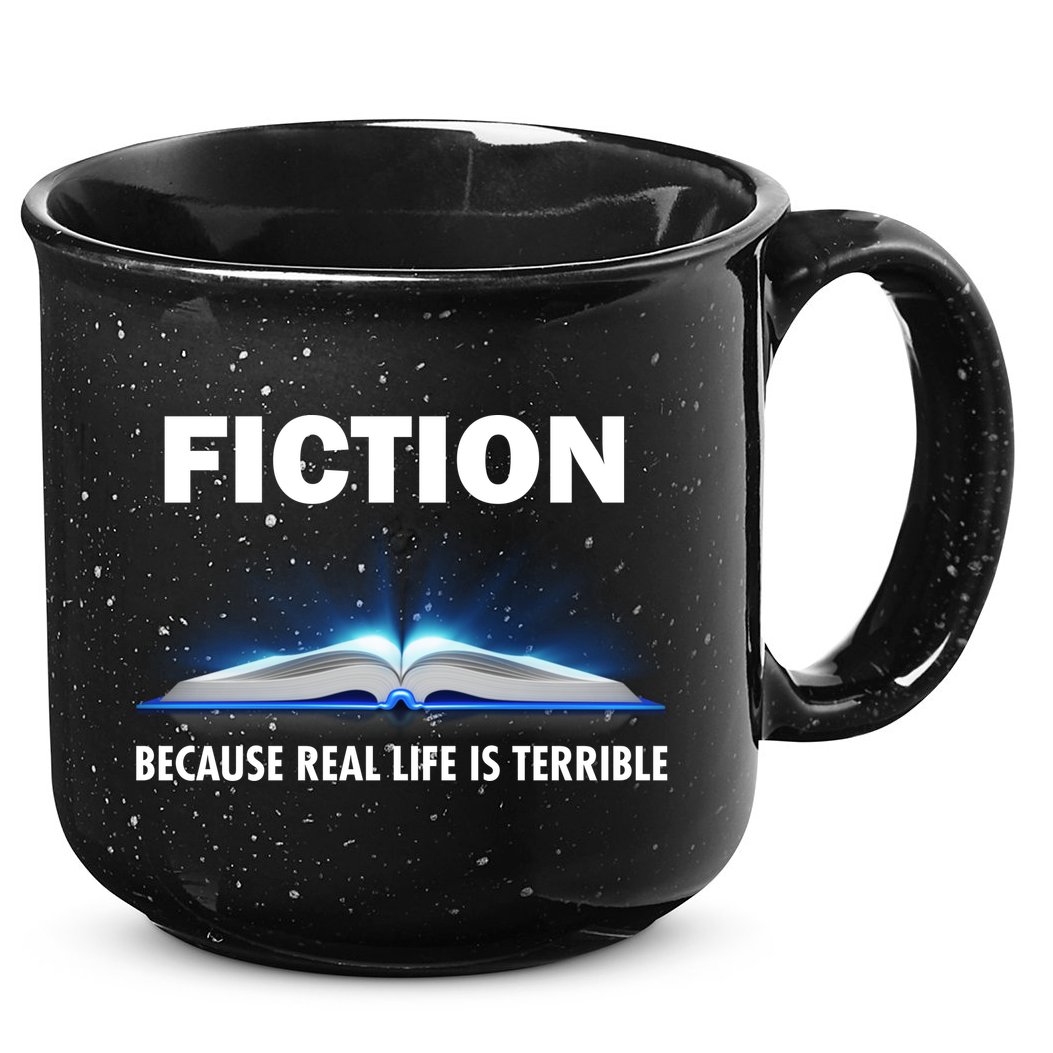 Fiction Because Real Life Is Terrible 15oz Campfire Ceramic Mug