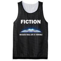 Fiction Because Real Life Is Terrible Mesh Reversible Basketball Jersey Tank