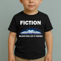 Fiction Because Real Life Is Terrible Toddler T-Shirt