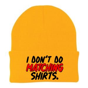 Funny I Don't Do Matchong Shirts Knit Cap Winter Beanie