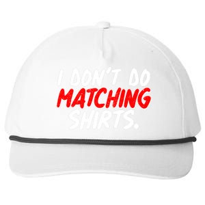 Funny I Don't Do Matchong Shirts Snapback Five-Panel Rope Hat