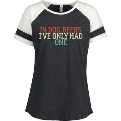 Funny In Dog Beers I've Only Had One Enza Ladies Jersey Colorblock Tee