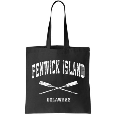 Fenwick Island Delaware Vintage Nautical Crossed Oars Gift Bag