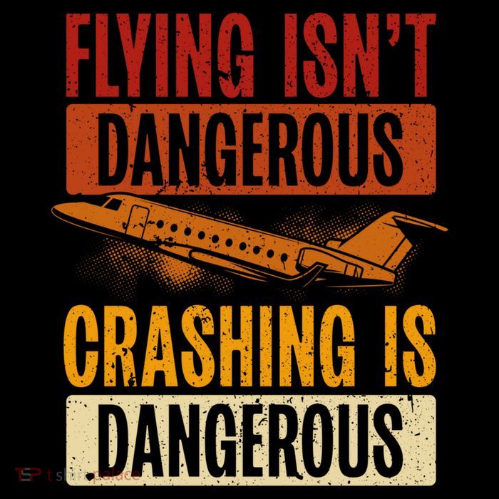Flying Isn't Dangerous. Crashing Is Dangerous Aviation Mesh Reversible Basketball Jersey Tank
