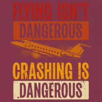 Flying Isn't Dangerous. Crashing Is Dangerous Aviation 16oz Travel Tumbler