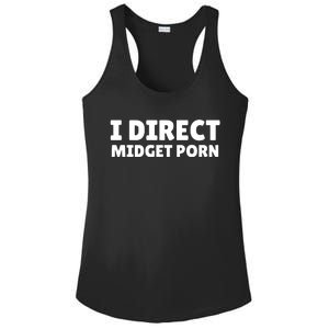 Funny I Direct Midget Porn Ladies PosiCharge Competitor Racerback Tank